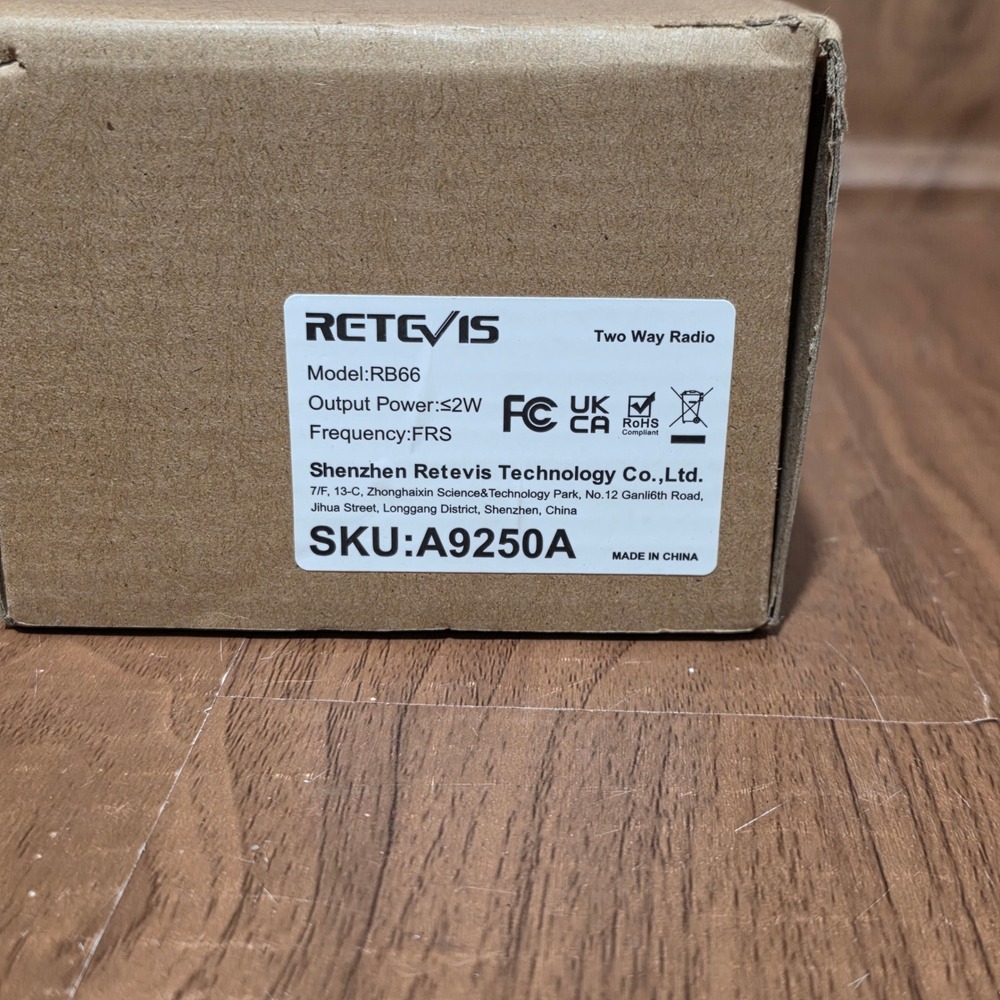 Retevis RB66 Portable Two Way Radio Walkie Talkie with BL666 Battery & Charger - Picture 9 of 10